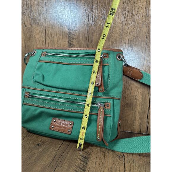 The Sak Sakroots Green/brown Crossbody Bag Floral Inside - Picture 3 of 6